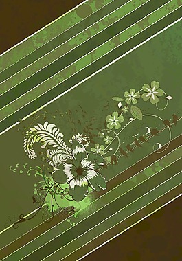 垃圾背景花鳥(niǎo)類矢量插畫(huà)