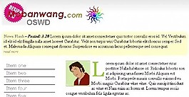 歐美簡單布局網(wǎng)頁模板