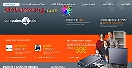 电脑产品网上销售网站模板