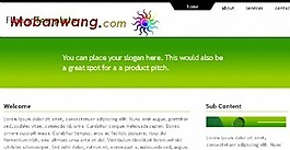 邊緣綠色公司網(wǎng)站模板
