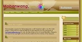 秋天主題個(gè)人BLOG網(wǎng)頁(yè)模板