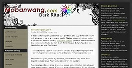 黑色宗教儀式網(wǎng)站模板