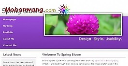 鮮花盛開春天BLOG網(wǎng)頁模板
