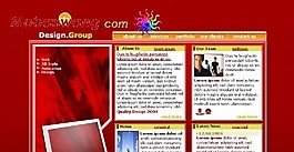 紅色設計工作室網頁模板