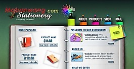 辦公學(xué)習(xí)文具用品網(wǎng)頁(yè)模板