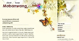 蝴蝶白鴿BLOG網(wǎng)頁模板