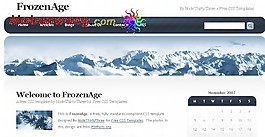 冰山個(gè)人BLOG網(wǎng)頁(yè)模板