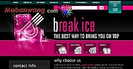 解凍的冰主題BLOG網(wǎng)頁(yè)模板