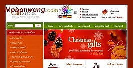 圣誕節(jié)禮物商店網(wǎng)頁模板
