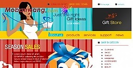 節(jié)日禮物商店網(wǎng)頁模板