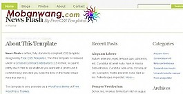 淡綠色導航BLOG網(wǎng)頁模板