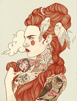 位圖 插畫 時尚插畫 人物插畫 時尚插畫 免費素材