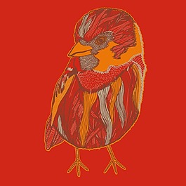 印花矢量圖 可愛卡通 卡通動物 小鳥 色彩 免費素材
