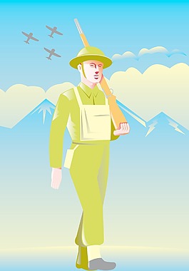 英國二戰士兵行軍