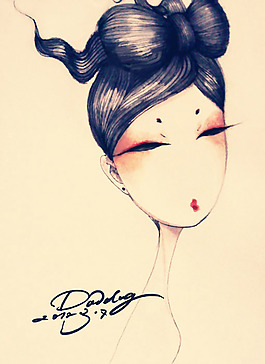 位圖 插畫 時尚插畫 人物插畫 時尚插畫 免費素材