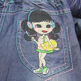 贴布 女孩 免费素材