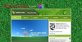 公司商務日志綠色網頁模板