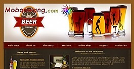 啤酒網(wǎng)頁(yè)模板