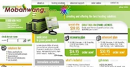 綠色網(wǎng)絡服務器服務網(wǎng)站模板