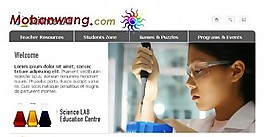 科學(xué)實驗室網(wǎng)頁模板