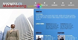 歐美商務貿易網頁模板