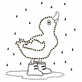 烫钻 鸭子 雨鞋 免费素材