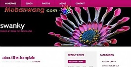 紫紅色BLOG網(wǎng)頁模板