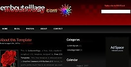 紅黑色BLOG網(wǎng)頁模板