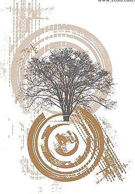 大树主题插画
