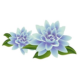 印花矢量圖 寫實(shí)花卉 花朵 蓮花 樹葉 免費(fèi)素材