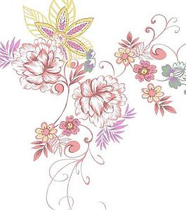 卡通花朵