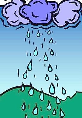 雷電下雨天氣
