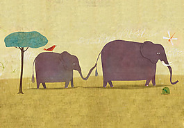 位圖 插畫 卡通插畫 卡通 動物 免費素材
