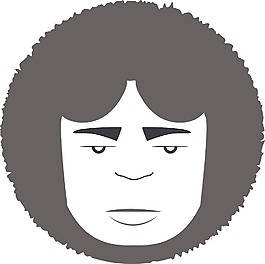 向量的男人的臉