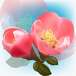 印花矢量圖 植物 花卉 花朵 色彩 免費素材
