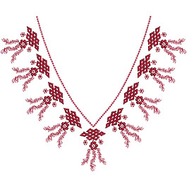 領(lǐng)邊 繡花 花紋 花朵 免費(fèi)素材
