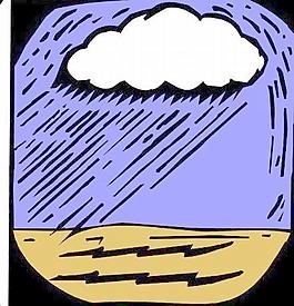 雷電下雨天氣