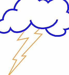 雷電下雨天氣