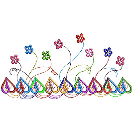 繡花 花紋 花朵 免費(fèi)素材