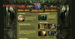 幻想国度游戏网页模板