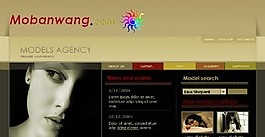 模特經(jīng)紀人網(wǎng)頁模板