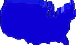 美國各州地圖