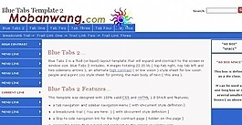 藍(lán)色導(dǎo)航列表BLOG網(wǎng)頁(yè)模板