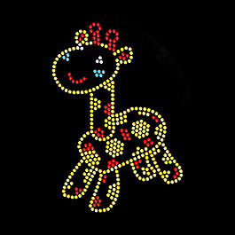 燙鉆 長(zhǎng)頸鹿 花紋 免費(fèi)素材