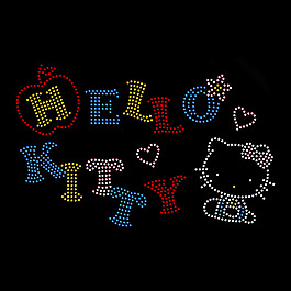 燙鉆 文字 英文 小貓 hellokitty 免費(fèi)素材