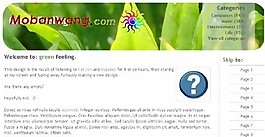 綠色感覺BLOG網(wǎng)頁(yè)模板