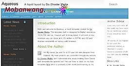 藍(lán)色導(dǎo)航媒體BLOG網(wǎng)頁(yè)模板
