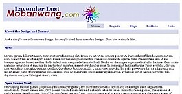 淡紫色個(gè)人BLOG網(wǎng)頁(yè)模板