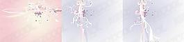 3款墨迹与花纹