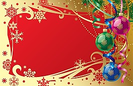 圣誕素材背景矢量圖